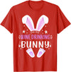 I'm the Wine Drinking Bunny Easter Day Family Matching Style T-Shirt in Red