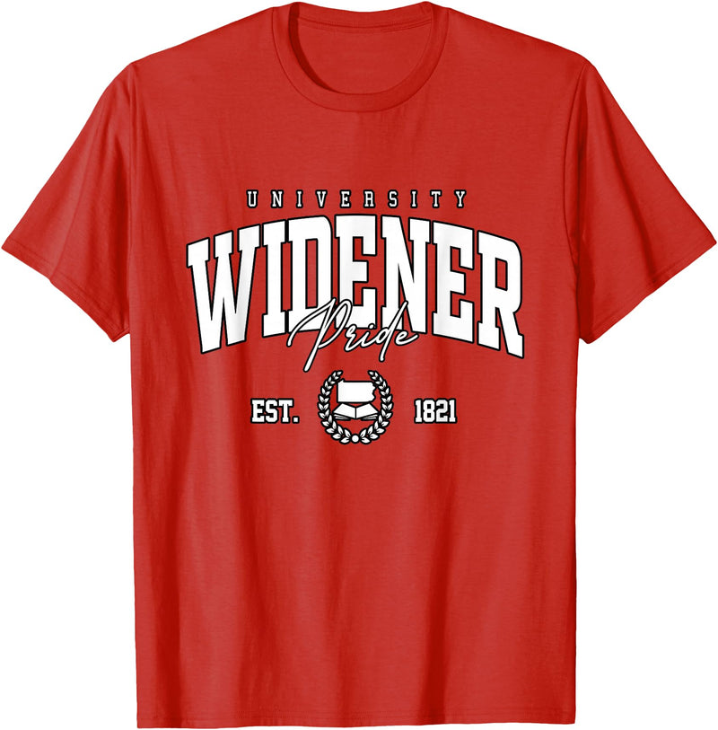 Widener Arch University College Athletics Retro Widener Collegiate of Technology Arch Vintage for Men Women T-Shirt - Red
