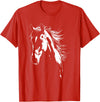 HörseCo. Vintage Western Horse Silhouette Horse Riding T-Shirt - Red