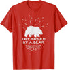 Funny Winter Tees Exit Pursued By a Bear - Funny Shakespeare - Winter Shirt T-Shirt - Red