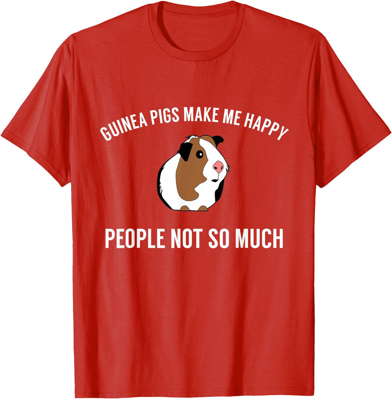 Guinea Pig Accessories & Gifts Funny Guinea Pig Tshirt Gift | Guinea Pig Tee T-Shirt - Red