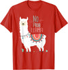 No Prob llama Shirt, No Problama Funny Lama Tee Lamaste T-Shirt - Red