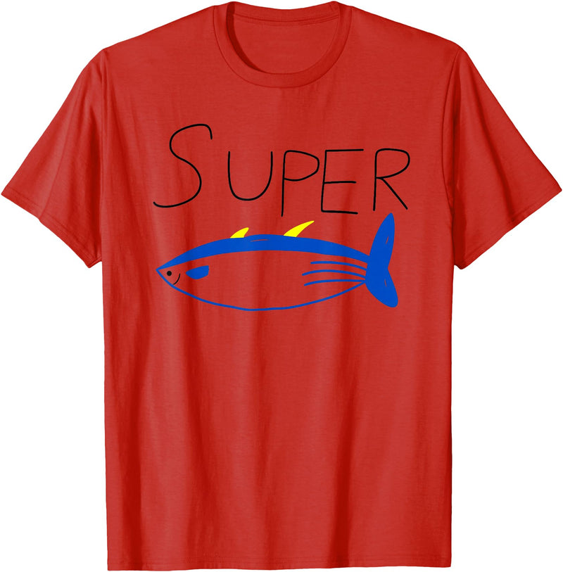 Super Tuna Tees Super Tuna funny tee T-Shirt - Red