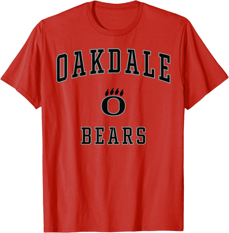 Official High School Fan Gear Oakdale High School Bears T-Shirt - Red