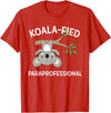 Teacher Gift T-Shirts and Apparel Cute Koala Paraprofessional Gift Appreciation T-Shirt T-Shirt - Red