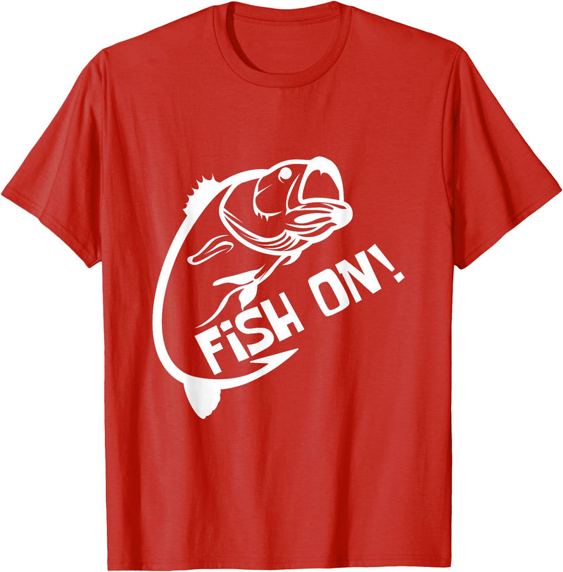 Fish on fish guard T-Shirt - Red