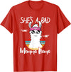 Shes a Bad Momma Llama - Mama Mom - DressedForDuty She's a Bad Momma Llama - Mama Funny - Vintage Mom Gift T-Shirt - Red