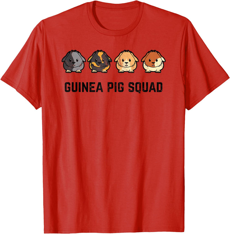 Funny Sarcastic Ironic Quotes & Gifts Cute and Cavy Guinea Pig Rodent Pet Team Squad T-Shirt - Red
