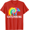 Gatlinburg Tennessee - Bear Tie Dye Gatlinburg Tennessee Bear Tie Dye Vintage Retro T-Shirt - Red