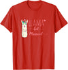 Llama Get Married Funny Bachelorette Party Novelty Llama Get Married Shirt Funny Bride Bachelorette Party T-Shirt - Red