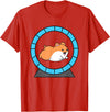 Hamster in a Hamster Wheel Pet Hamster T-Shirt - Red