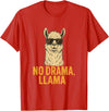 Am End Fashion No Drama, Llama - Cool Look T-Shirt - Red