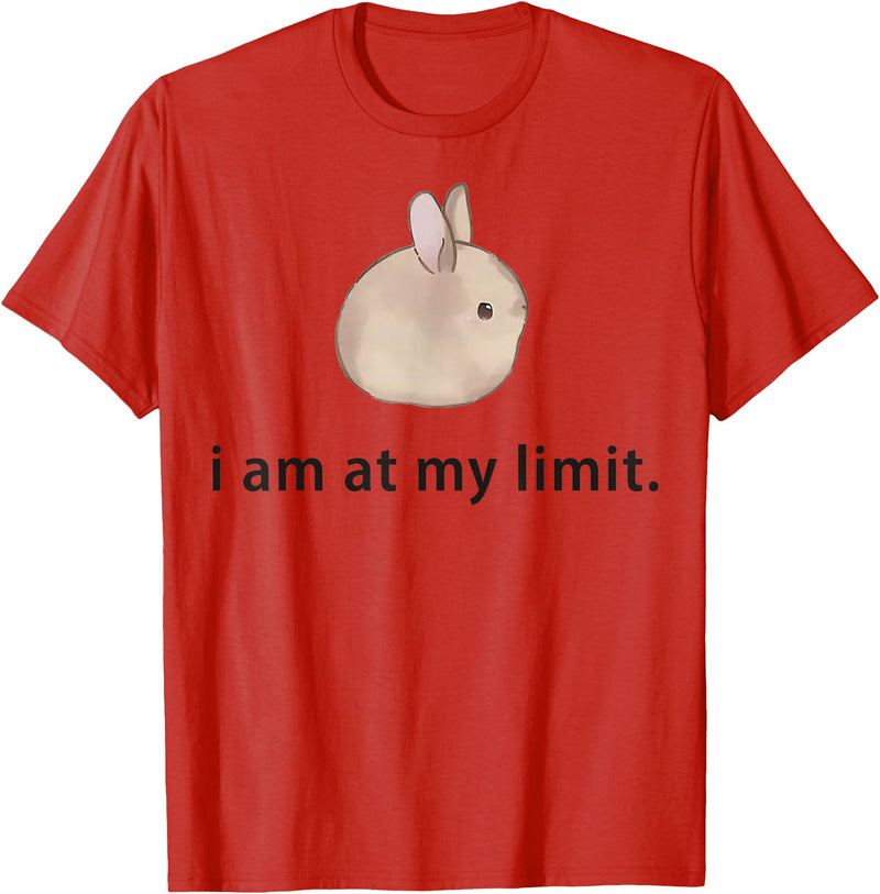 I Am at My Limit Rabbit T-Shirt in Red
