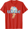 Beary 1st Birthday Boy Teddy Bear Matching Apparel Uncle Teddy Bear 1st Birthday Boy Family Matching T-Shirt - Red