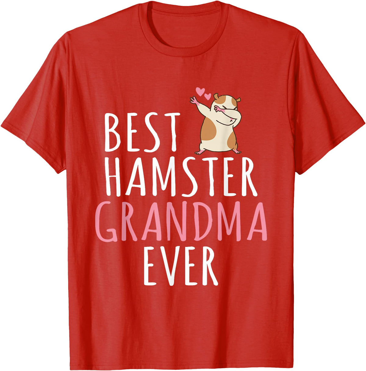 Best Hamster Grandma ever Cute Hamster Lover T-Shirt - Red