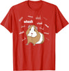 Funny Guinea Pig Tee Gift Animal Pet new kids love Guinea Pig Love Guinea Pig Wheek Wheek Feed Me Guinea Pig T-Shirt - Red