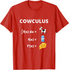 Math Geek Collection Funny Maths Cowculus Math Cows Product T-Shirt - Red