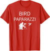 Birdwatching | Bird Photographer Gifts Unisex-Adults Black Short Sleeve T-Shirt Small Bird Photography T-Shirt - Red