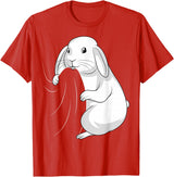 Rabbit Lovers Rabbit T-Shirt in Red