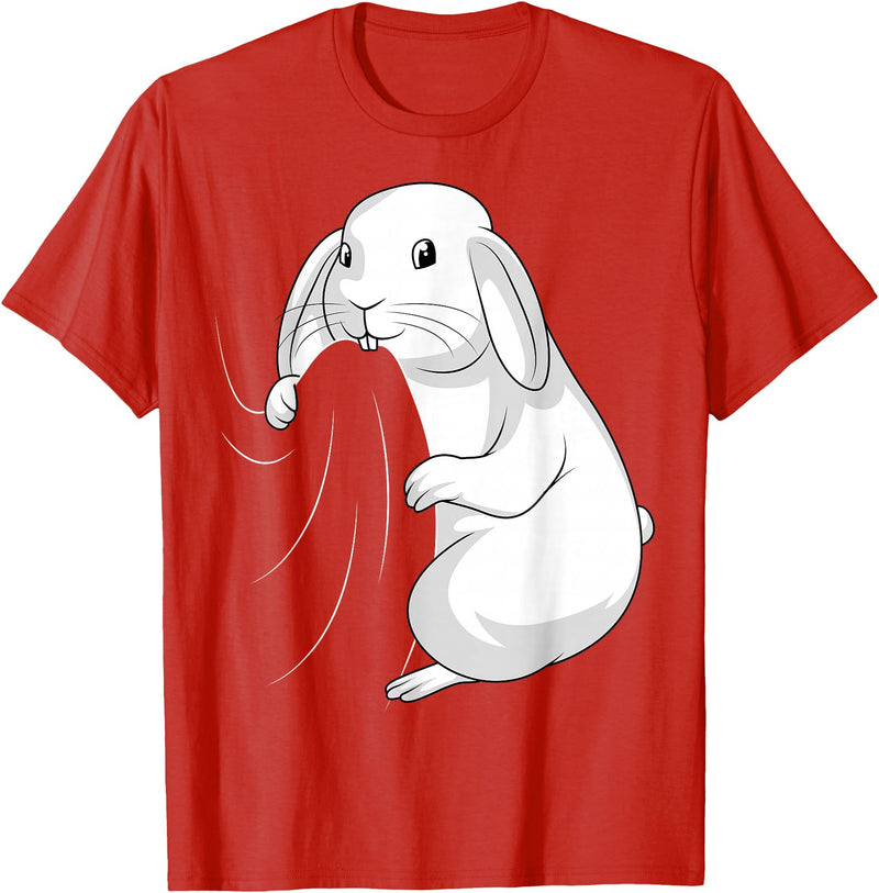 Rabbit Lovers Rabbit T-Shirt in Red