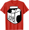 Clever Witty Milk Designs Leche Spanish Milk Carton Dairy Lover T-Shirt - Red