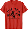 We Love Lake Tahoe - California Nevada Lake Tahoe California Nevada Mountains Bear Nature Vintage T-Shirt - Red