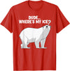 Polar Bear Gift Polar Bear Accessories & Stuff Best Polar Bear Design For Men Boys Kids Polar Bear Lover T-Shirt - Red