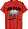 Lake Clark National Park Souvenir Tee Lake Clark National Park Bear US Parks Souvenir T-Shirt - Red