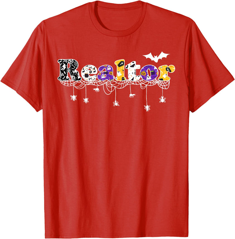 Realtor Halloween Costume Realtor Halloween Real Estate Agency T-Shirt - Red