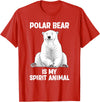 Polar Bear Gift Polar Bear Accessories & Stuff Cool Polar Bear Art For Men Women Kids Polar Bear Lover T-Shirt - Red