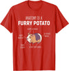 Sweet Anatomy of a Furry Potato Guinea Pig Gifts Anatomy of A Furry Potato Guinea Pig Lover Gift T-Shirt Small - Red