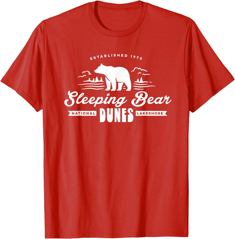 EHS Sleeping Bear Dunes Michigan National Park Souvenir T-Shirt - Red