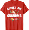 Guinea Pig Grandma Wear Guinea Pig Grandma Pet Owner T-Shirt - Red