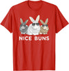 Cool Bunny Funny Nice Buns Rabbit Herd T-Shirt in Red