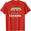 Catskill Mountains Catskills NY Bear Mountains Camping Hiking New York T-Shirt - Red