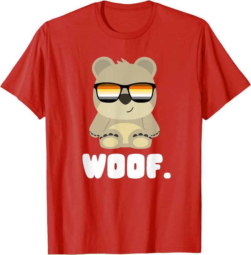 LGBT Bear Community Woof - CSD Bears Gay T-Shirt - Red
