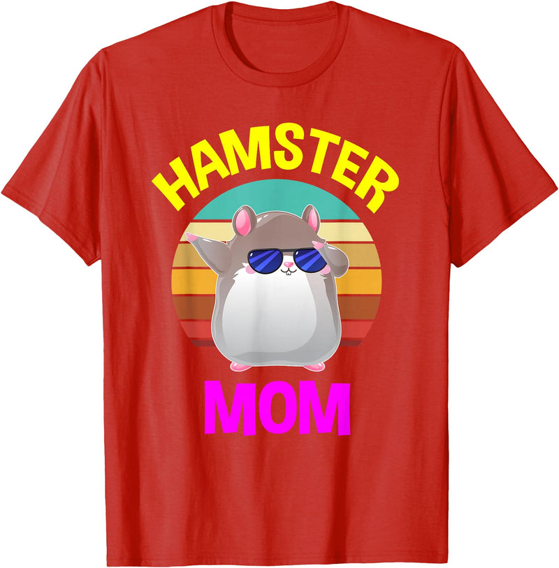 Hamster Mother Costume Lover Gifts Women Children T-Shirt - Red