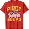 Pig Lover Shirts For Men Women Kids Pig Lover Piggy Squad Hog Farmer Crew Swine Women Men Kids T-Shirt - Red