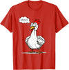 funny farm animal chicken cow fans apparel MOO moo chicken shirt funny silly chick says moo cow sound T-Shirt - Red
