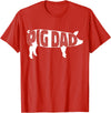 Pig Dad Pig Lover Owner Ranch Farmer Gifts Pig Dad Pig Lover Owner Ranch Farmer Father's Day T-Shirt - Red