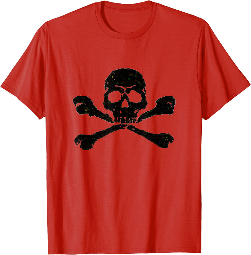 DATZLYF Skull and Crossbones t-shirt T-Shirt - Red