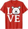Polar Bear Design for Polar Bear Lovers LOVE Polar Bear Stuff Polar Bear Lover Stuff | Polar Bear T-Shirt - Red