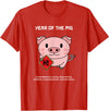 Cute Chinese Zodiac Lunar New Year Tees Year of The Pig Chinese Zodiac Lunar New Year T-Shirt - Red
