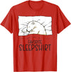 Sleeping & Napping Shirt Gifts For Nap Lovers Favorite Sleepshirt, Napping Polar Bear Pajama T-Shirt - Red