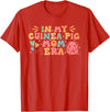 In My Guinea Pig Mom Era Funny Groovy Guinea Pig Mothers Day T-Shirt - Red