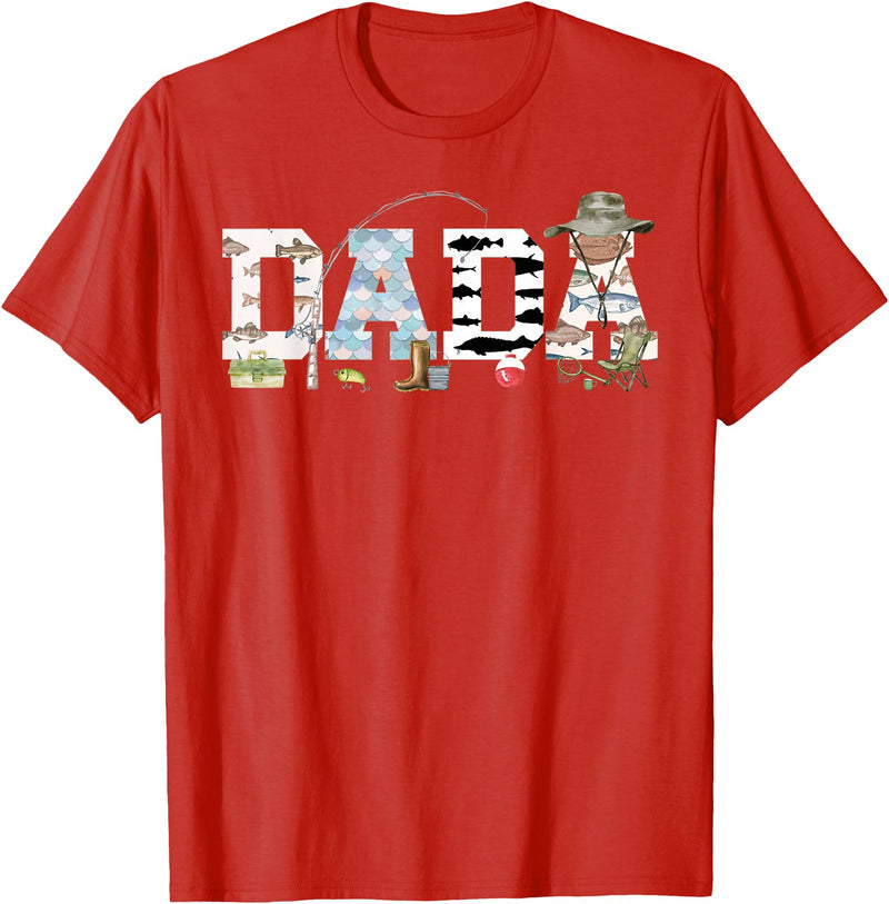 O-Fish-Ally 1st Birthday Matching Family Mom Dad Dada 1st Birthday Fishing T-Shirt - Red