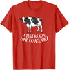 Cute Cow Animal Gifts Cattle Cow Farmer Gift I Just Really Like Cows, Ok? T-Shirt - Red