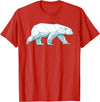 Polar Bear Gift Polar Bear Accessories & Stuff Cool Polar Bear Design For Men Women Arctic Polar Bear Lover T-Shirt - Red