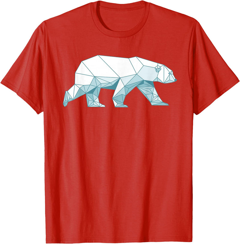 Polar Bear Gift Polar Bear Accessories & Stuff Cool Polar Bear Design For Men Women Arctic Polar Bear Lover T-Shirt - Red