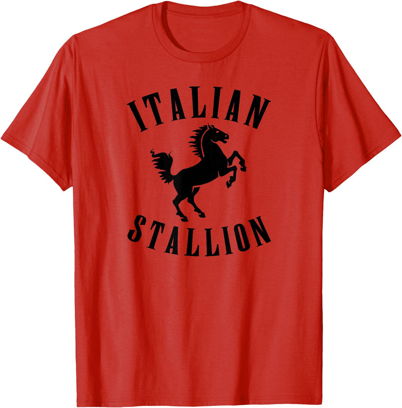 cheesy teesy Italian Stallion T-Shirt - Red